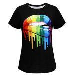 Rocky Horror Picture Show Lips Graphic Rainbow LGBTQ+ T-Shirt