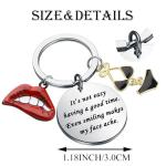 Rocky Horror Picture Show Fun Quote Black Lingerie Keychain
