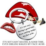 Rocky Horror Picture Show Fun Quote Black Lingerie Keychain
