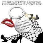 Rocky Horror Picture Show Fun Quote Black Lingerie Keychain