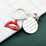 Rocky Horror Picture Show Fun Quote Black Lingerie Keychain