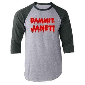 Dammit Janet Rocky Horror Baseball T-Shirt