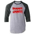 Dammit Janet Rocky Horror Baseball T-Shirt