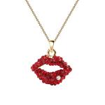 Little Red Kiss Lip Charm Necklace - Rocky Horror Picture Show Inspired