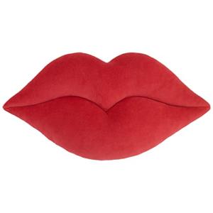 Rocky Horror Picture Show-Inspired 3D Red Lips Throw Pillow - Red Cushion