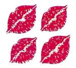 Rocky Horror Mini Lips Prismatic Stickers - 100 Pack