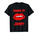 Rocky Horror Picture Show Graphic T-Shirt - Damn It Janet Lip Bite 