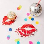 Rocky Horror Red Lip Shaped Party Napkins - 40 Pack