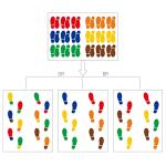 Rocky Horror PVC Footprint Dance Stickers - 6 Colors - Time Warp - LGBTQ+ Rainbow