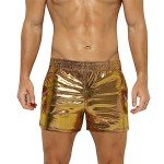 Rocky Horror Metallic Rave Dance Shorts - Gold
