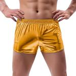 Rocky Horror Gold Metallic Booty Shorts with Pockets