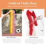 Rocky Horror Red & Black Faux Feather Boas - 5 Pack