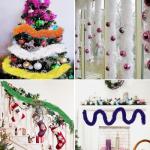 Rocky Horror Red & Black Faux Feather Boas - 5 Pack