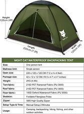 Lightweight Waterproof 2 Person Hiking Tent - Night Cat