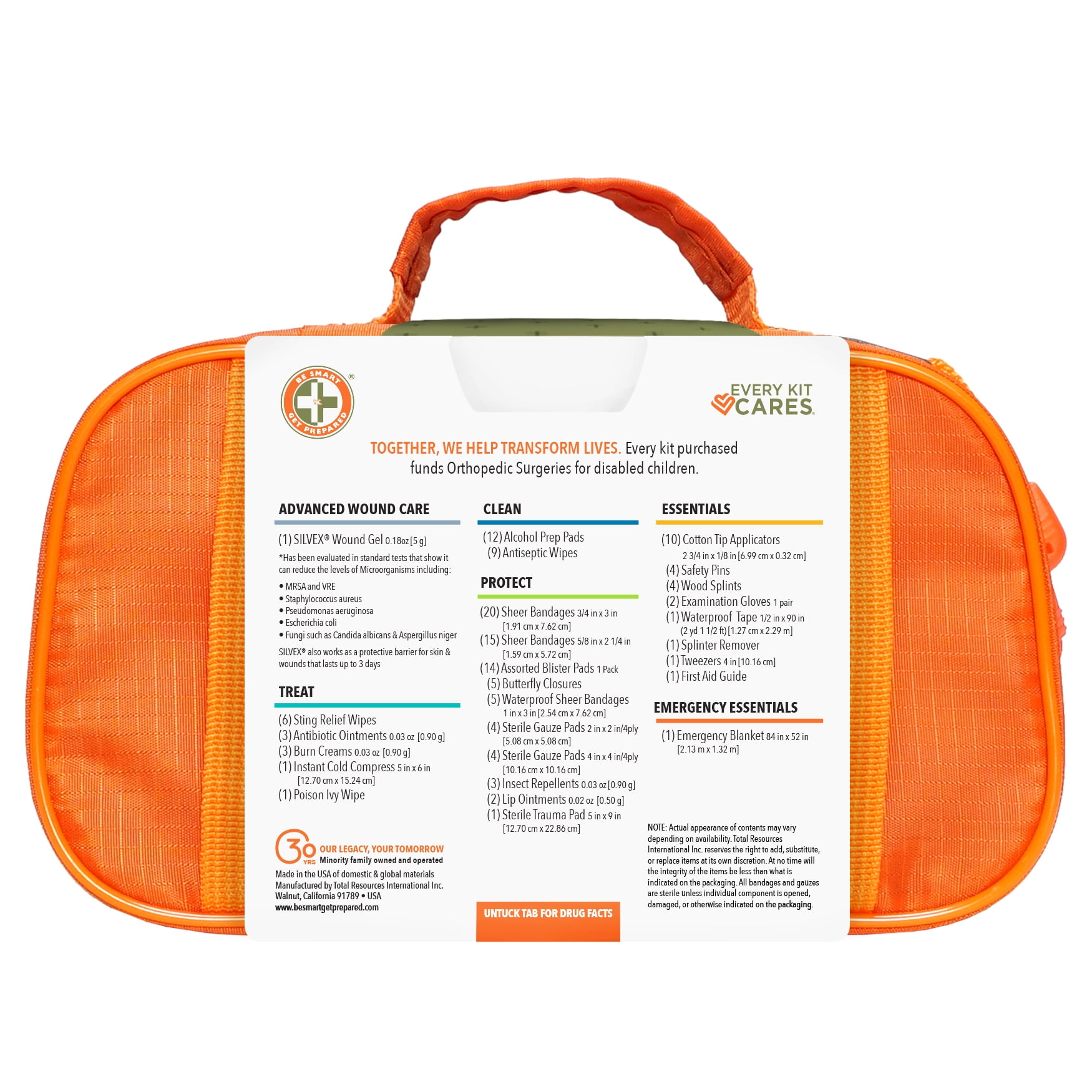 Happy Wanderer Outdoor First Aid Kit - 134 Pieces