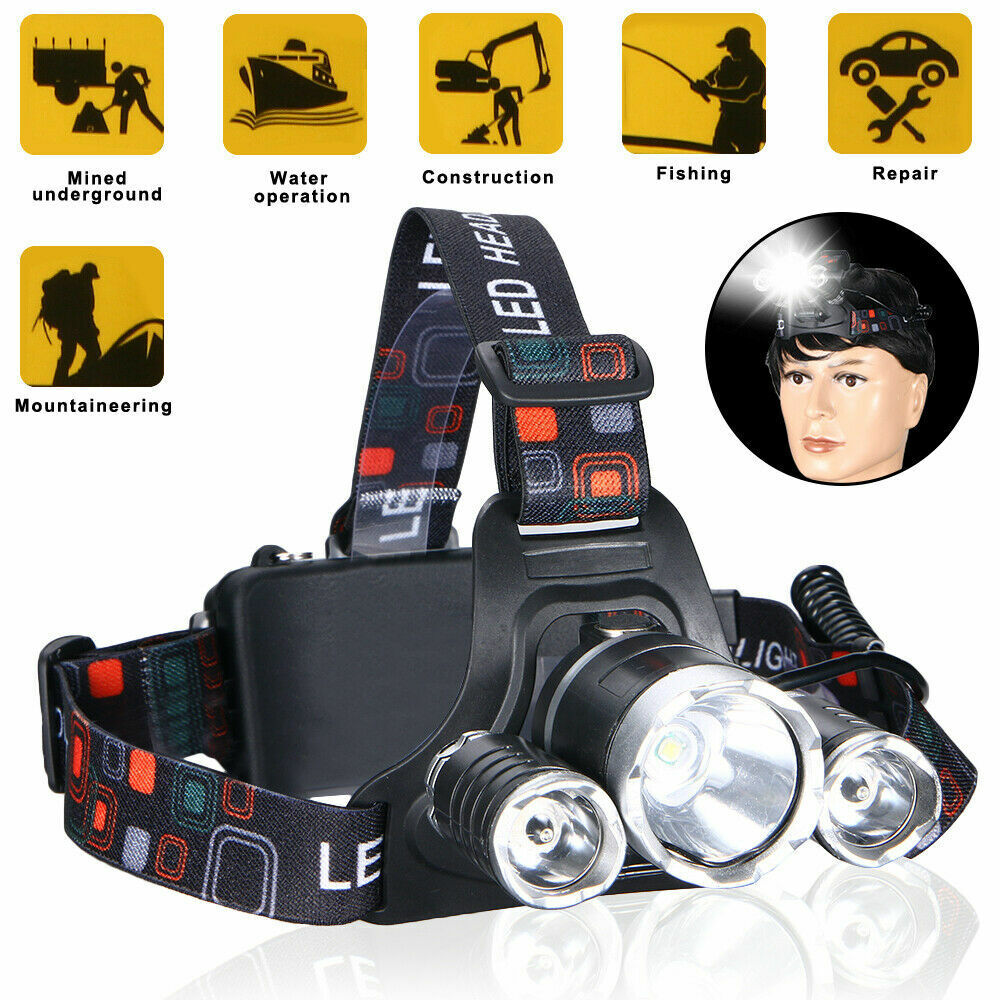 3Led Headlight for Camping and Hiking