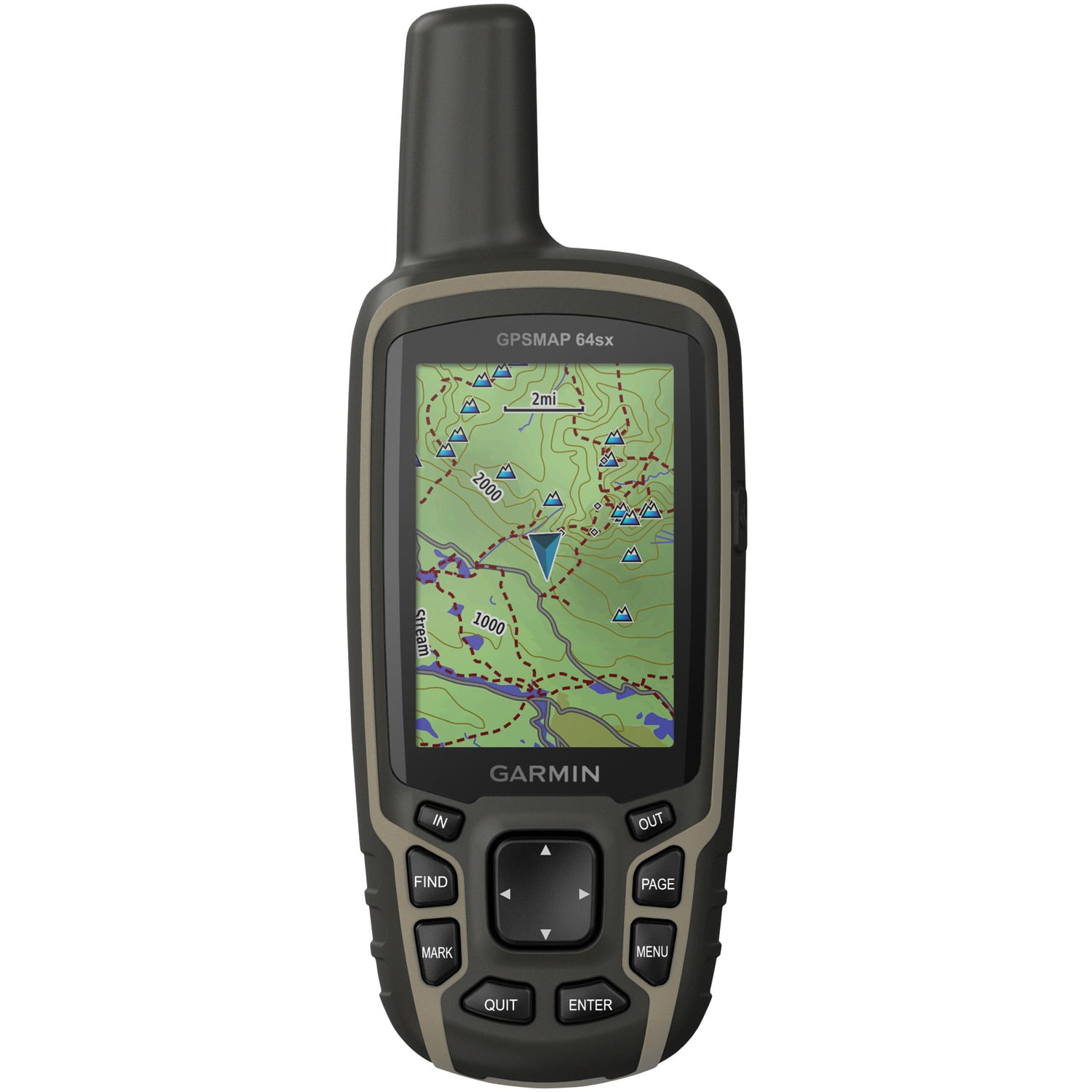 Garmin GPSMAP 64sx GPS - Black/Brown