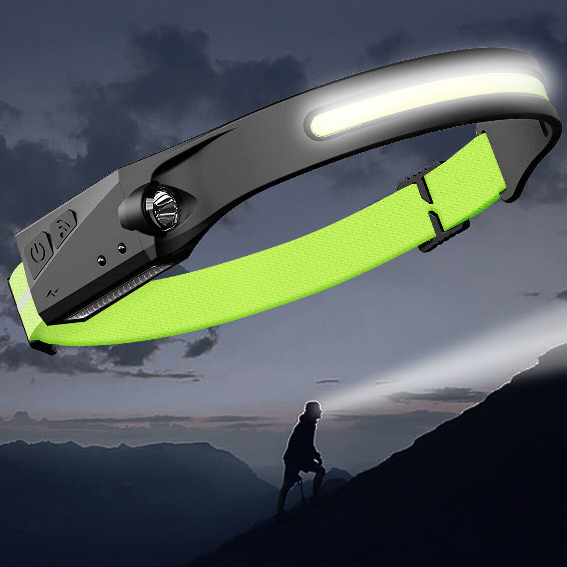 Waterproof Headlamps for Hiking, Fishing, Cycling - Set of 2