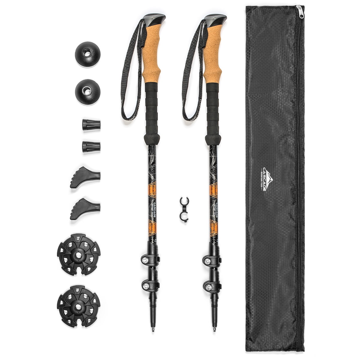 Cascade Mountain Tech Aluminum Trekking Poles - Expandable
