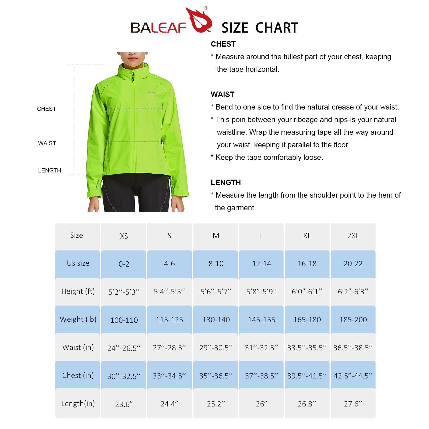 Women's Rain Jacket for Hiking - Size M