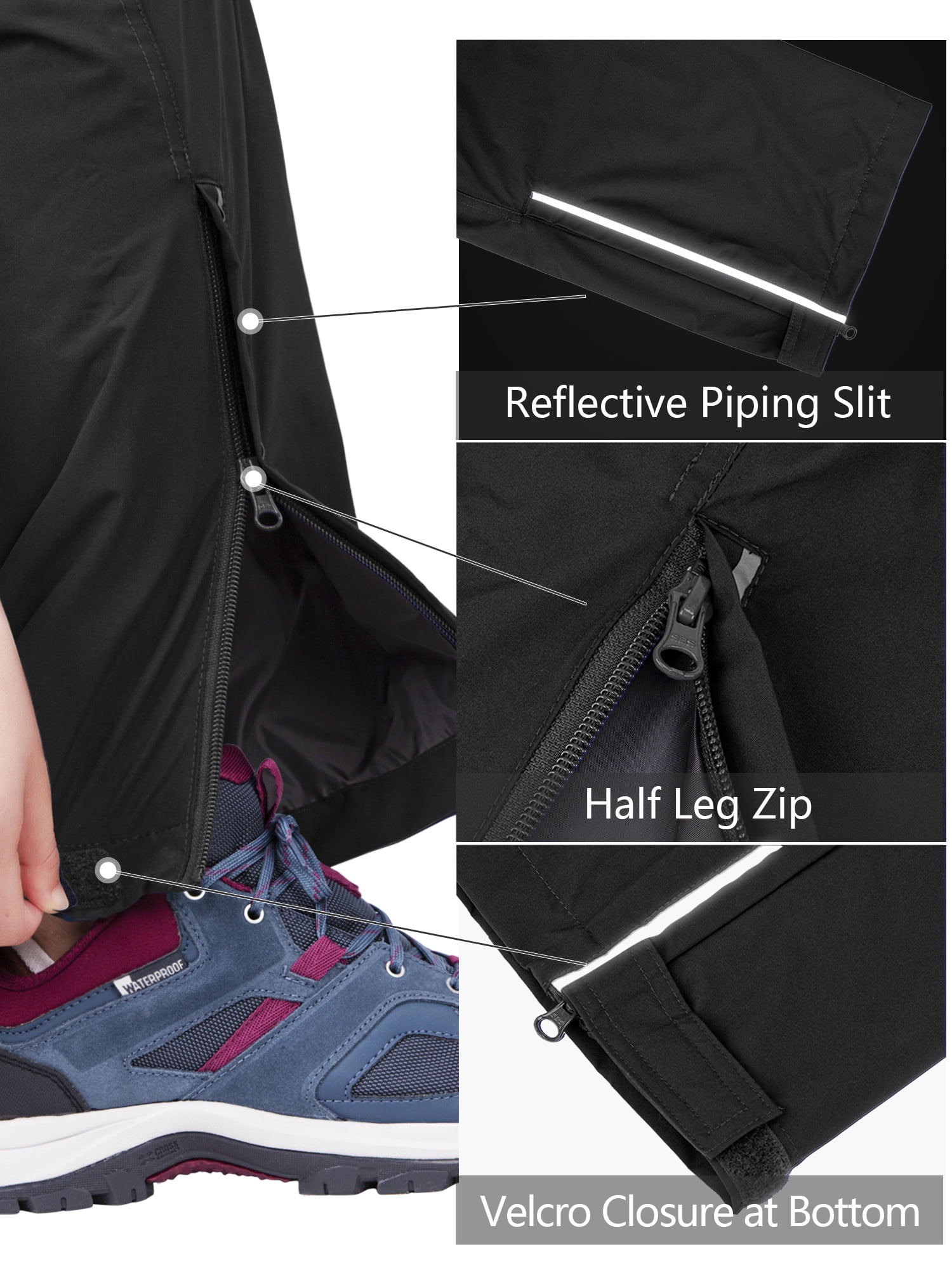 Women's Waterproof Hiking Rain Pants