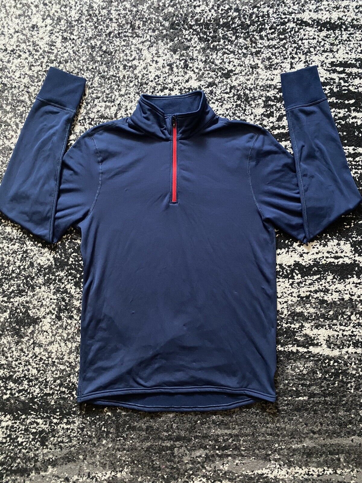 Marmot Men's Medium Blue Half Zip Hiking Pullover