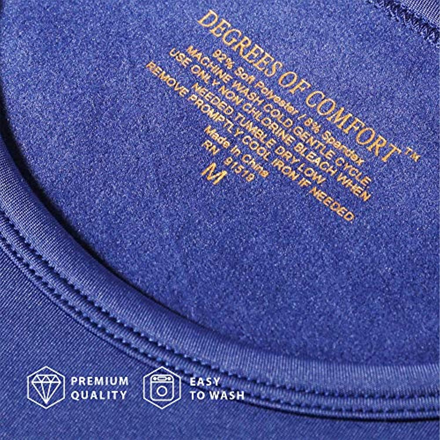 Women's Fleece-Lined Thermal Long Johns - Navy (Large)