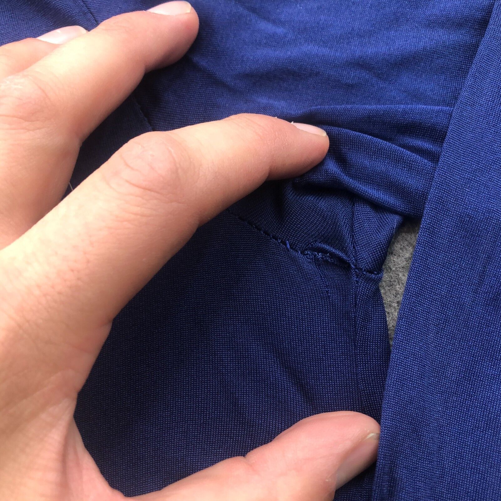 Eddie Bauer Men's Blue Hiking Base Layer Shirt