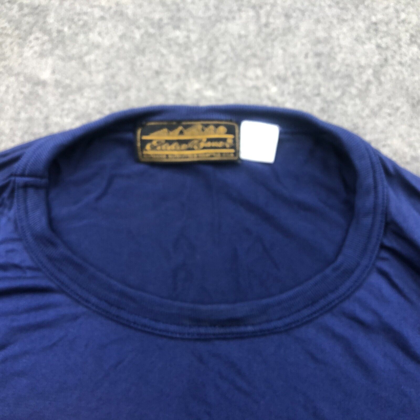 Eddie Bauer Men's Blue Hiking Base Layer Shirt