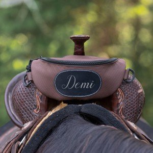 Custom Leather Saddle Bag for Hiking Adventures