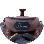 Custom Leather Saddle Bag for Hiking Adventures