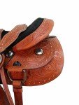 Floral Tooled Western Trail Saddle for Horse