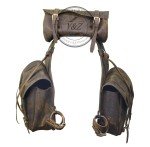 Crazy Horse Leather Saddle Bag for Trail Riding