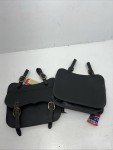 New Tough 1 Black Leather Saddle Trail Riding Bag #73-8914 M-501