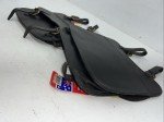 New Tough 1 Black Leather Saddle Trail Riding Bag #73-8914 M-501