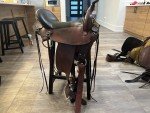 Handmade Brown Saddle for Hiking Adventures