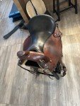 Handmade Brown Saddle for Hiking Adventures