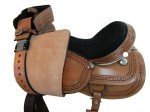 Comfortable Tooled Leather Horse Tack Set for Trails