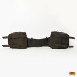 Leather Saddle Bag for Hiking - Dark Brown