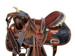 Floral Tooled Gaited Western Saddle Tack Set