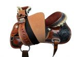 Floral Tooled Gaited Western Saddle Tack Set