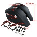 Matte Saddle Bags for Indian Chieftain 2014-2018