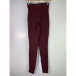 Purple Ribbed Skinny Stretch Hiking Pants for Women