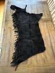 Black Leather Western Show Chaps for Riding
