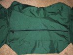 3-Compartment Nylon Saddle Bags in Green or Blue
