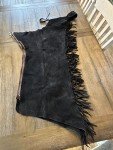 Black Leather Western Show Chaps for Riding