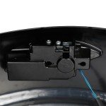 Matte Black Saddle Bags with Electronic Latch for Chieftain