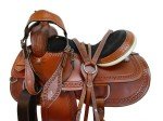 Comfy Trail Leather Western Horse Saddle Set