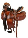 Comfy Trail Leather Western Horse Saddle Set