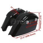 Hard Saddle Bag with Electronic Latch for Indian 2018-2019